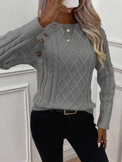 Clara | Genser med Knapper for Damer