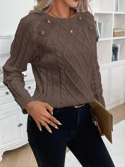 Clara | Genser med Knapper for Damer