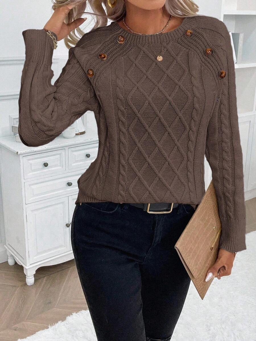 Clara | Genser med Knapper for Damer