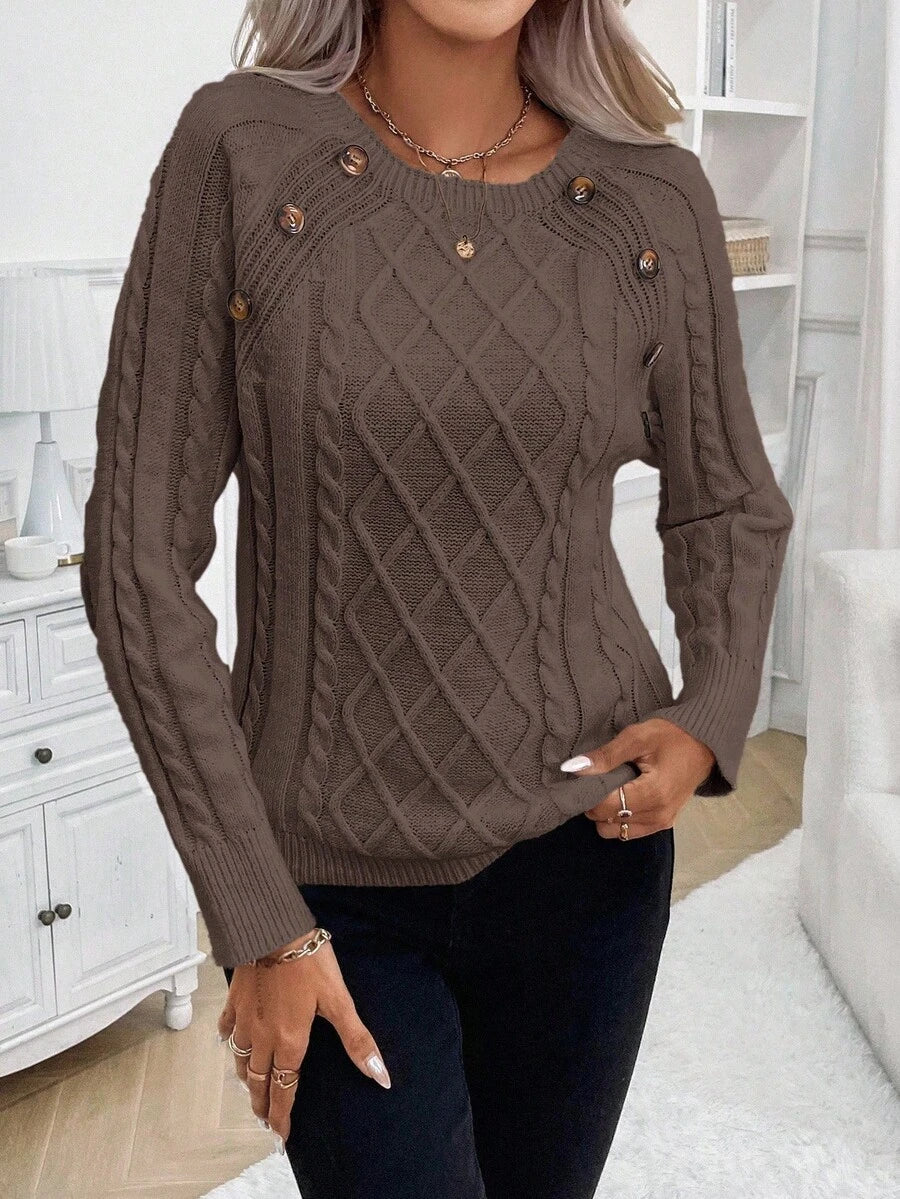 Clara | Genser med Knapper for Damer