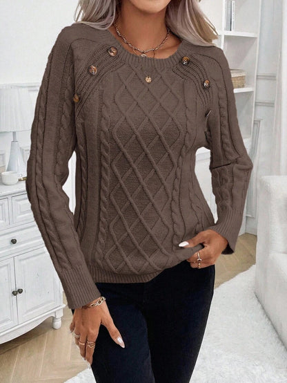 Clara | Genser med Knapper for Damer