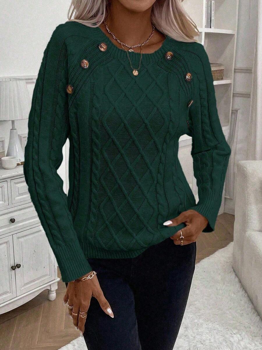 Clara | Genser med Knapper for Damer