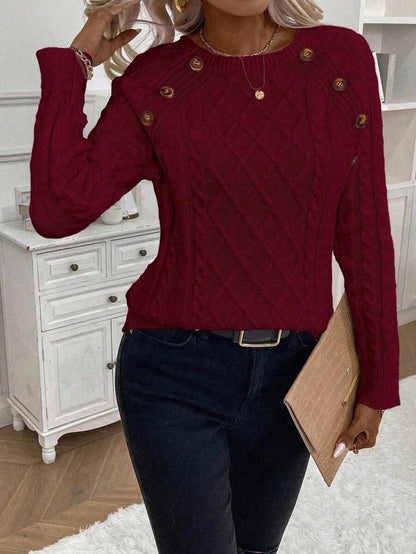 Clara | Genser med Knapper for Damer
