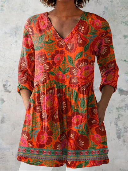 Felicity | Lang V-hals bluse