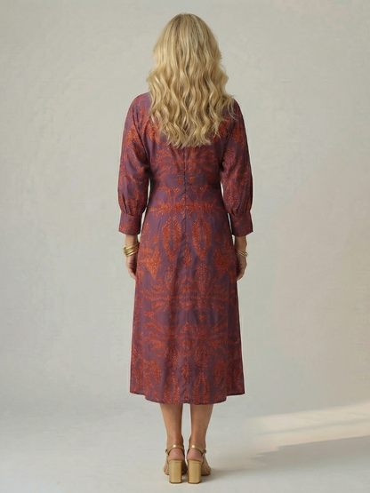 Lune | Naturlig Wrap Midi Kjole