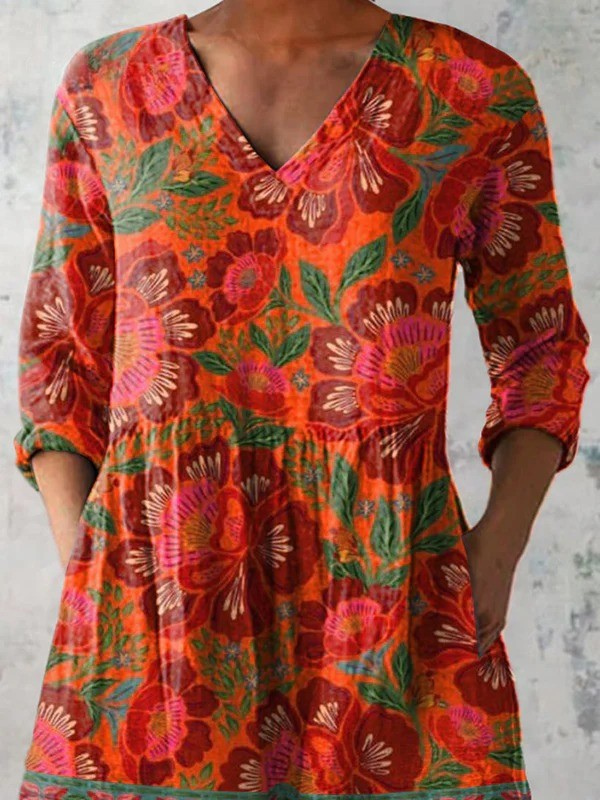 Felicity | Lang V-hals bluse