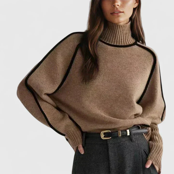 Donna | Elegant høyhalset genser