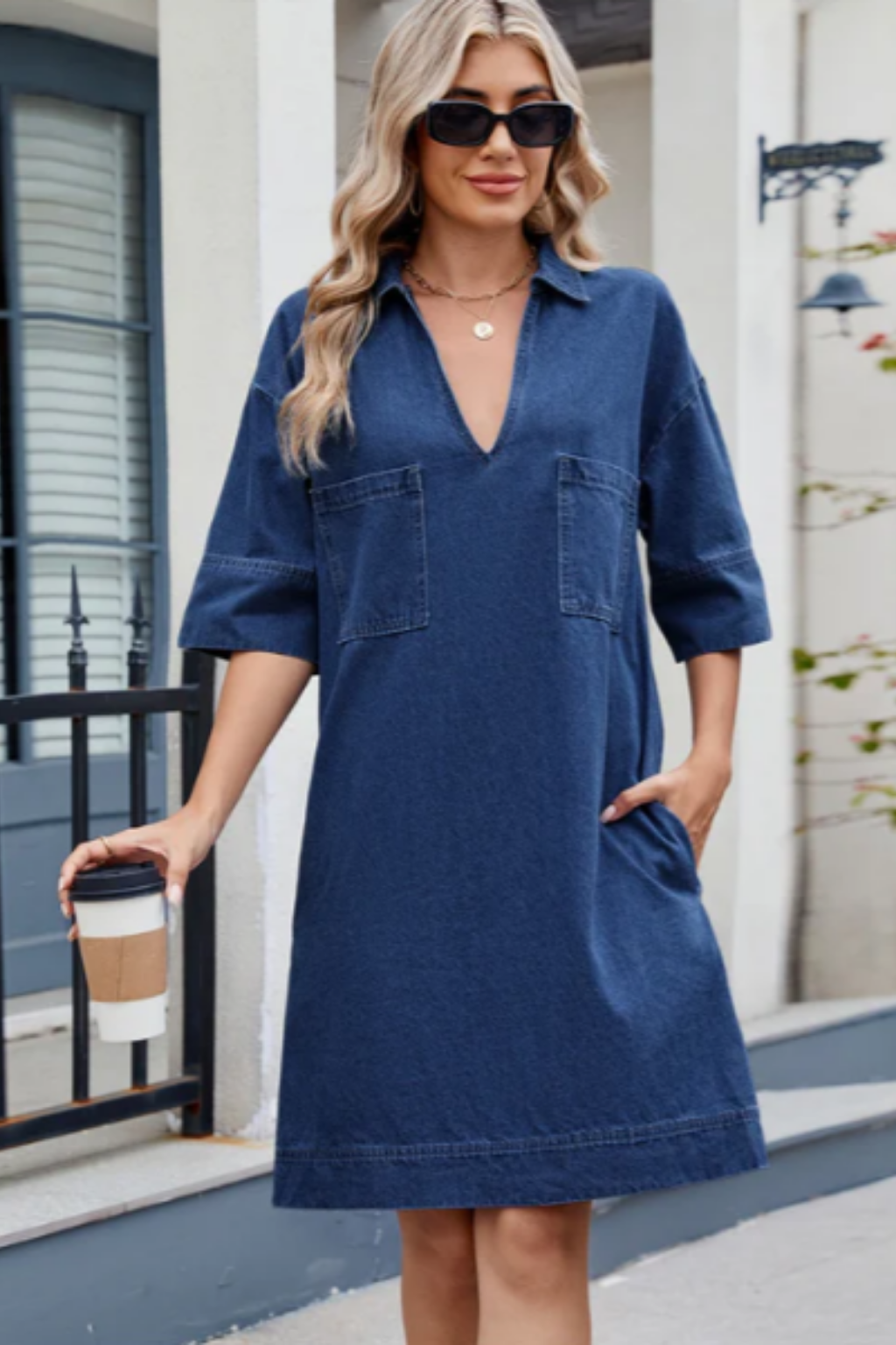Jade | Uformell Denim Kjole