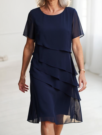 Linda | Elegant Komfort Volangkjole