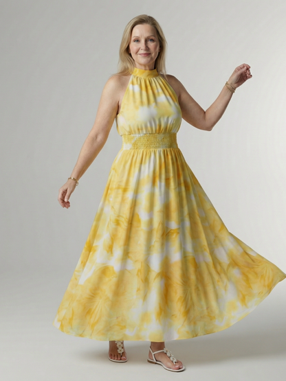 Sylin | Samlet Halter Midi Kjole