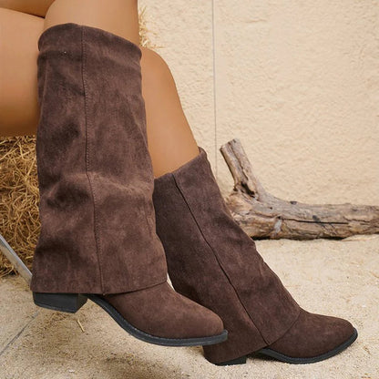 Noémie™ | Høye Suede Støvler