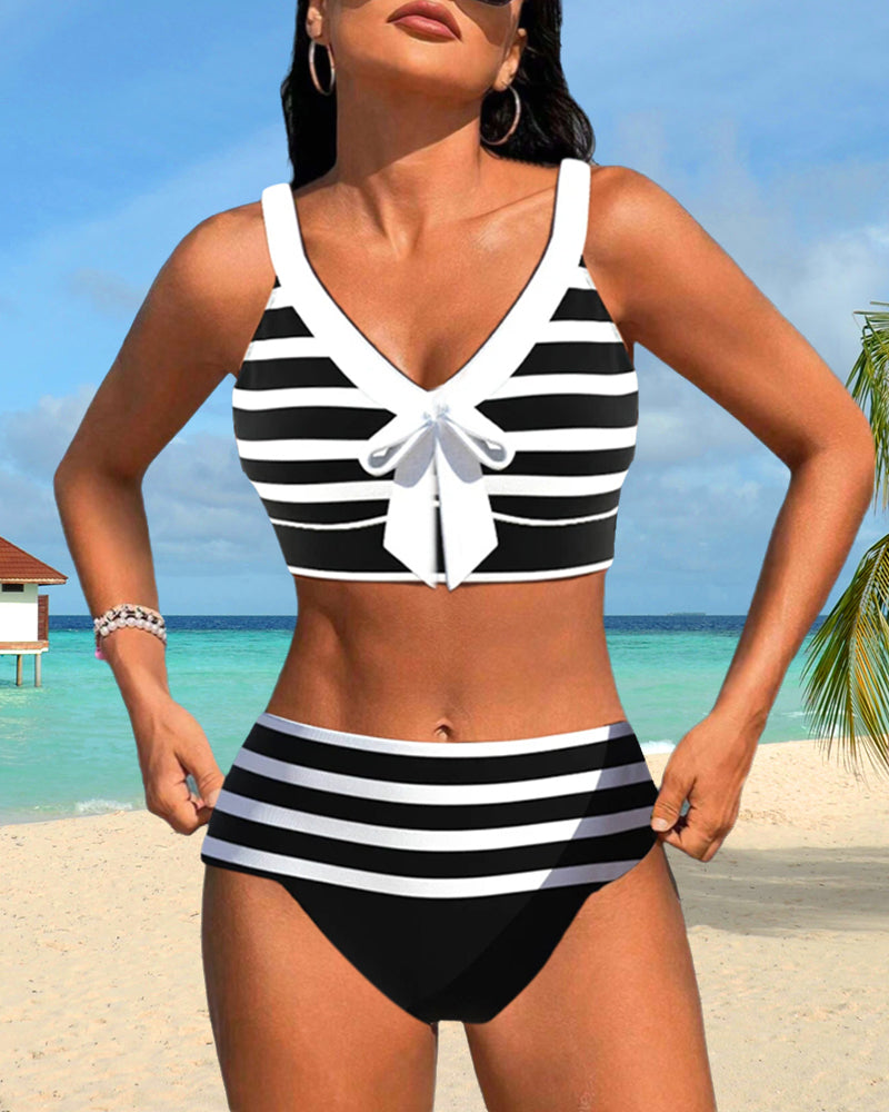 Liv® | Stripete bikini med høy midje