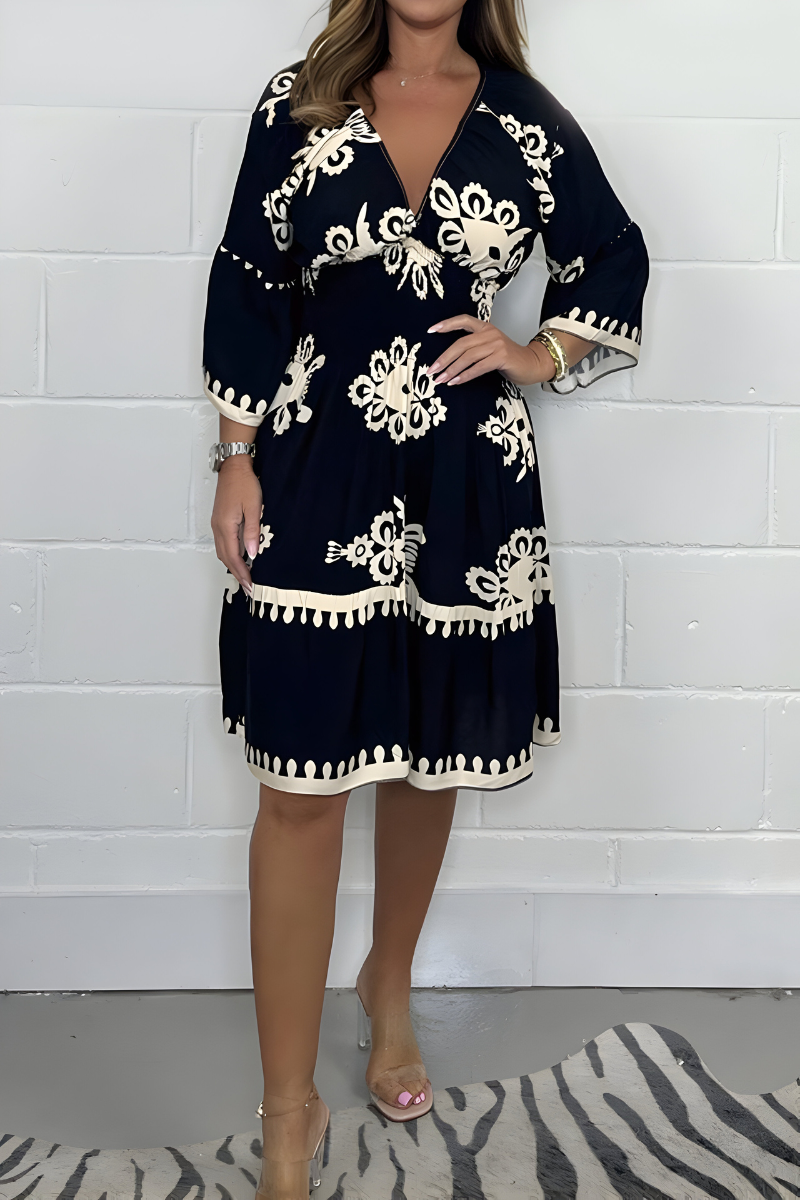 IVY™ | Boho Kjole Midi Uanstrengt Eleganse & Stil