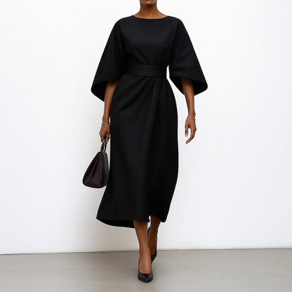 Eldra™ | Maxi-kjole med flaggermuserm