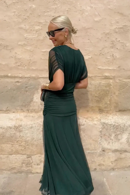 ISABELLA | Elegant Maxi Kjole med Smigrende Midje og Tidlaus Klasse