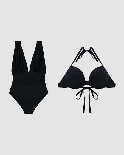 Karina | Formende badedrakt V med flat mageeffekt