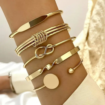 Sofistikert Knottet Eleganse Armbåndsett