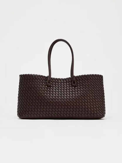 LINDSAY™ - Elegant Vevd Tote Bag for Hverdagsbruk
