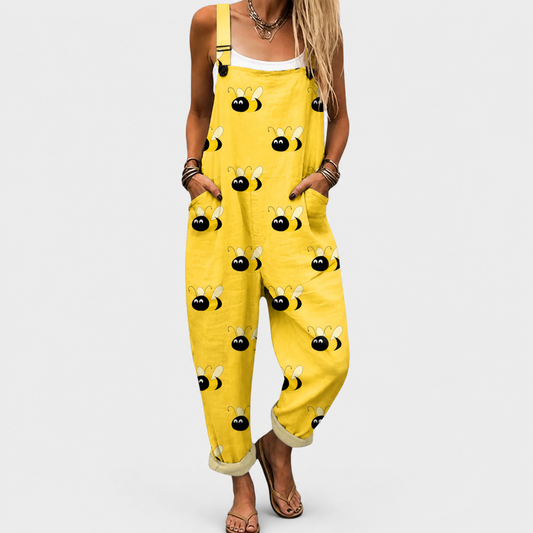Comfortable Printed Dungarees