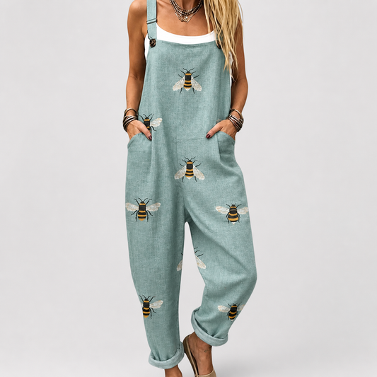 Comfortable Printed Dungarees