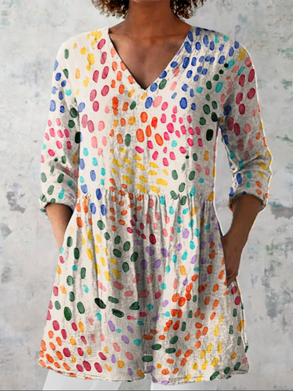 Bernadette | Lang V-hals bluse