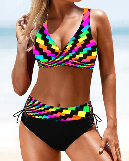 Eva - Livlig Fargerik Bikini