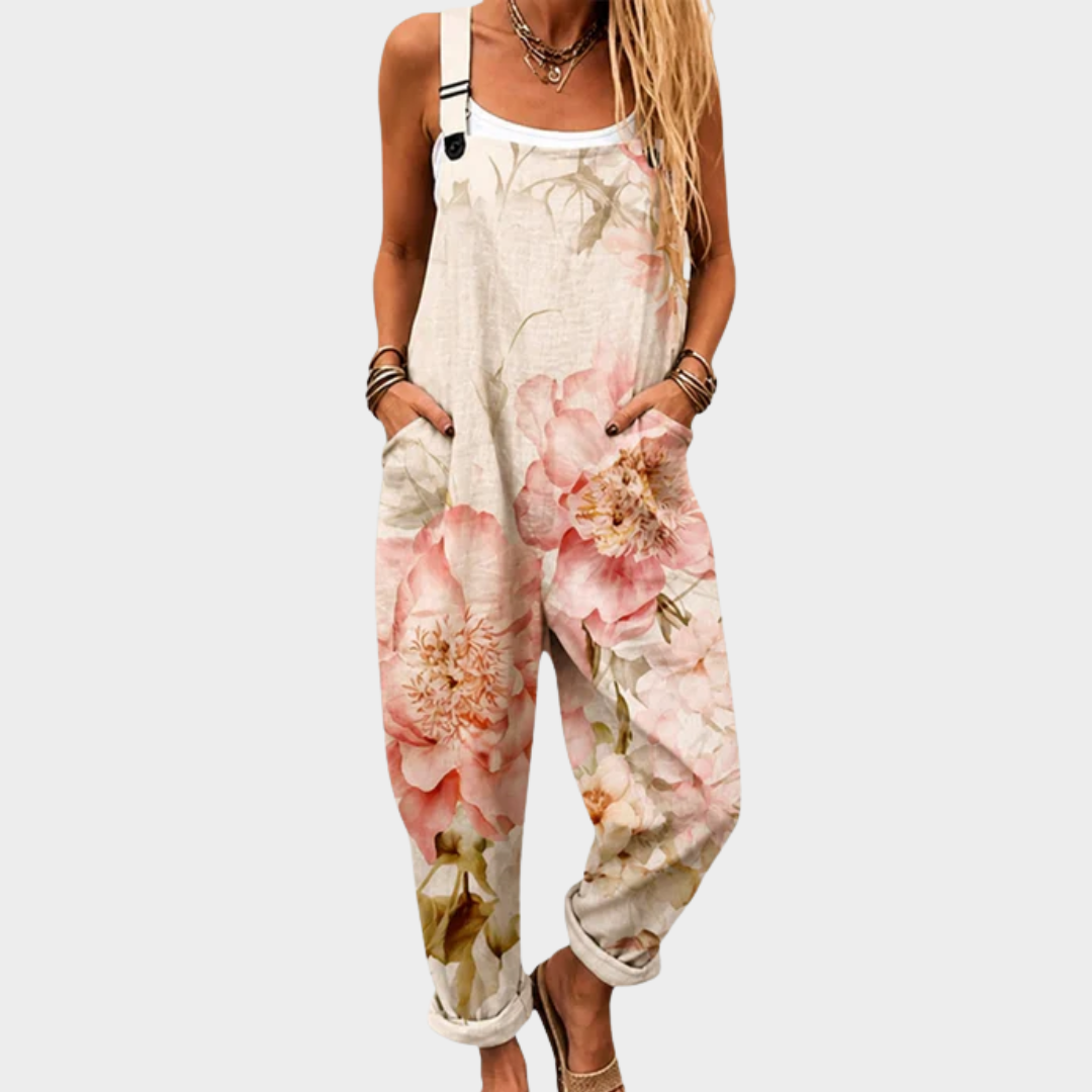 Comfortable Printed Dungarees