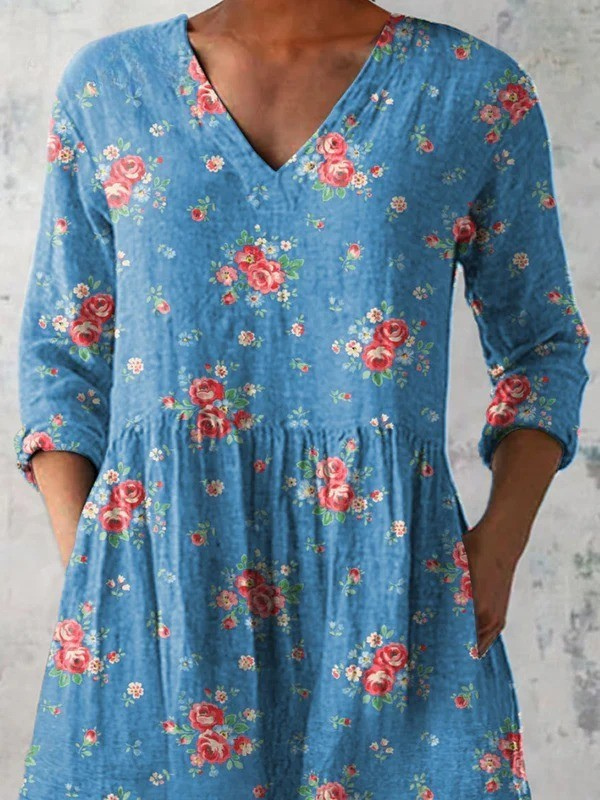 Mabel | Lang V-hals bluse