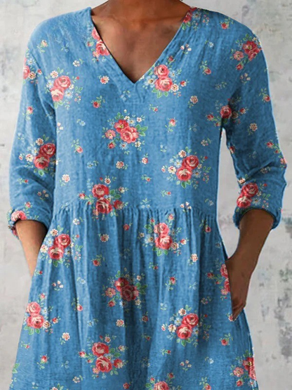 Mabel | Lang V-hals bluse