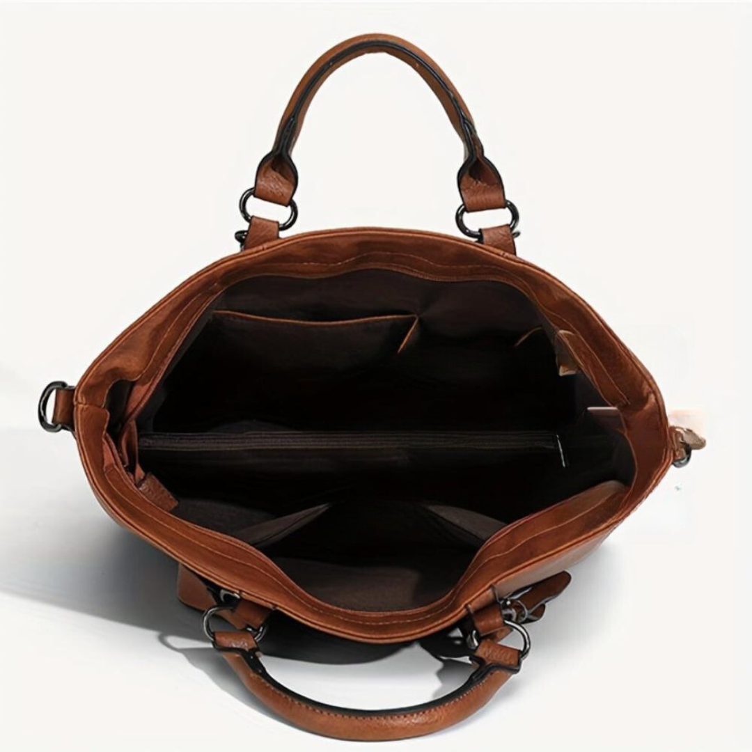 Bianca | Vintage Shopper Bag med Raffinert Eleganse