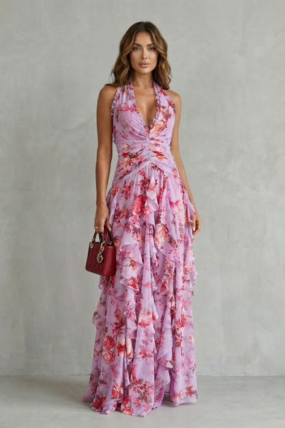 Belladina | Halter Maxi Kjole