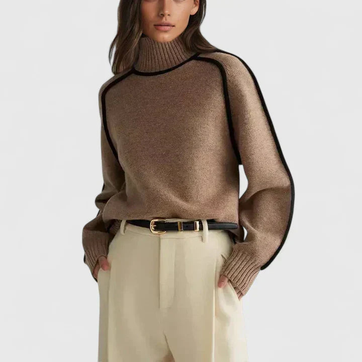 Donna | Elegant høyhalset genser