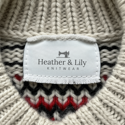 Audrey™| Vintage Islandsk Ullgenser