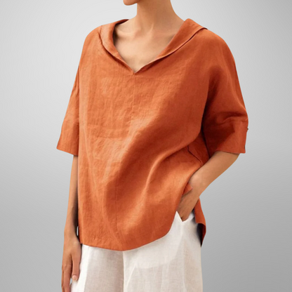 VICTORIA – AVSLAPPET HVERDAGSBLOUSE