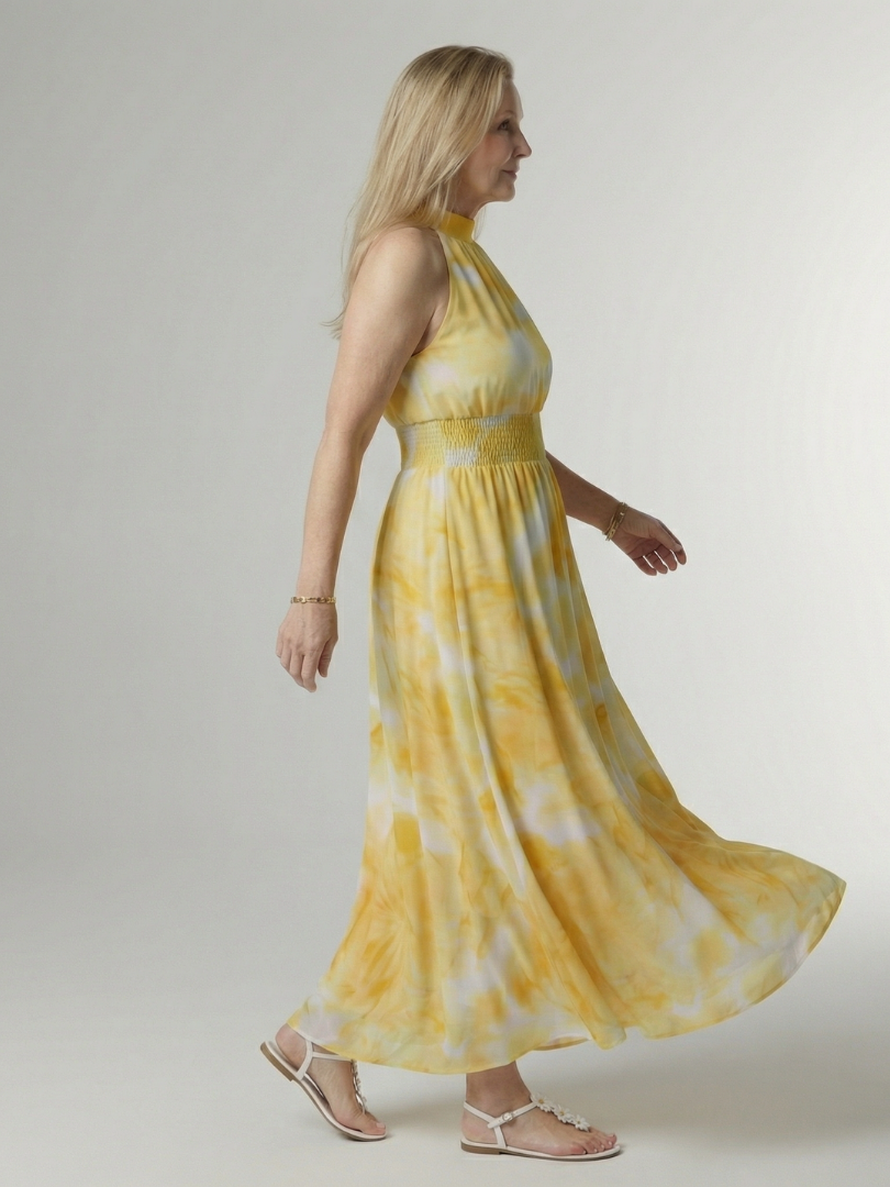 Sylin | Samlet Halter Midi Kjole