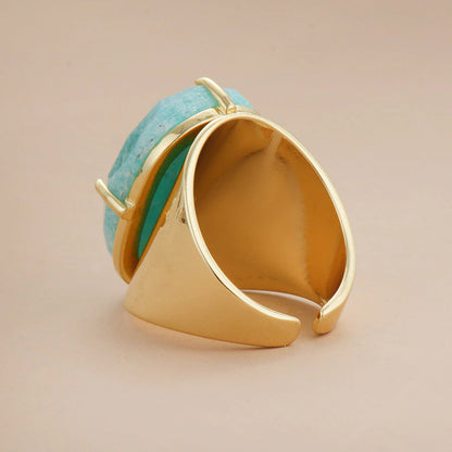 Sofistikert Blå Gudinne Ring