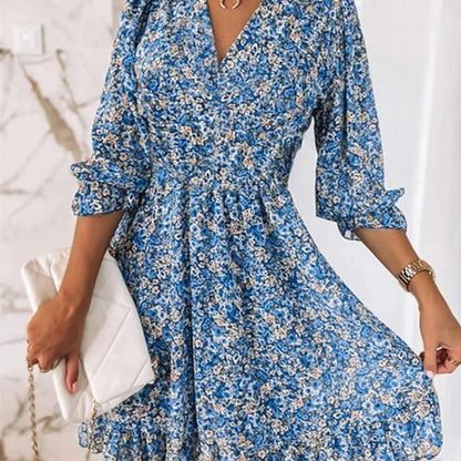 Sunna - Elegant Blomsterkjole