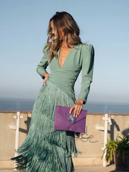 Ronda Fringed Kjole