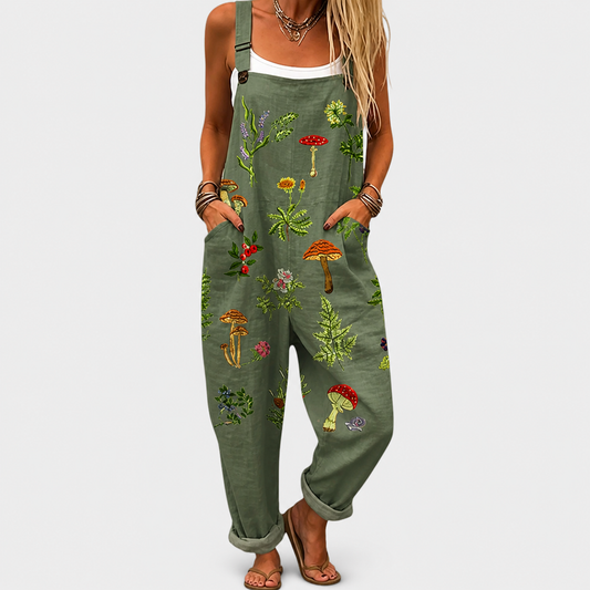 Comfortable Printed Dungaree