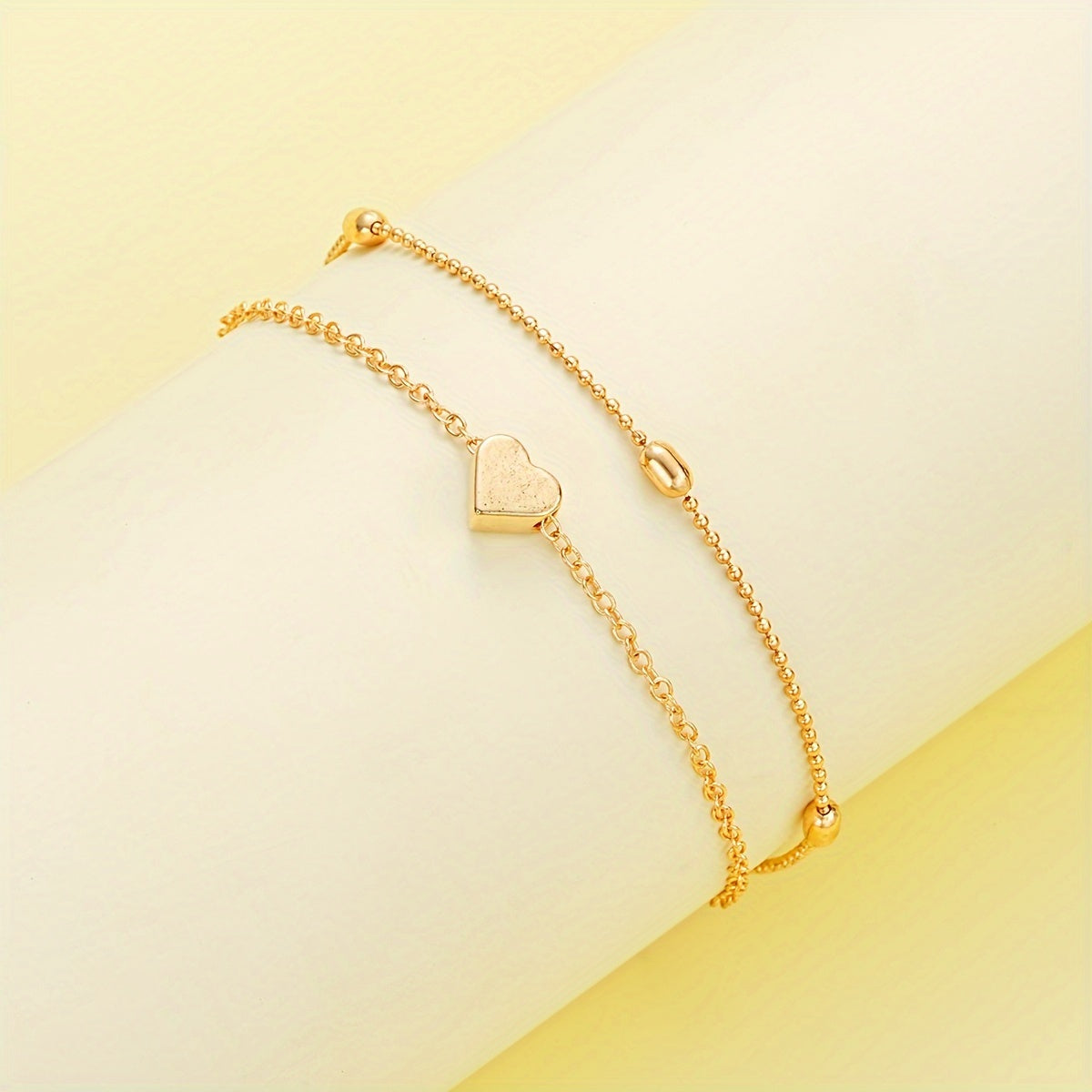 Elegant Minimalistisk Halskjede og Armbånd Sett