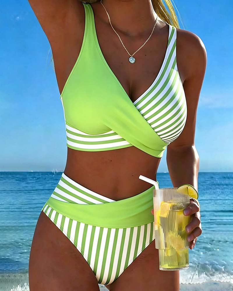 Stripete Trykt Bikini
