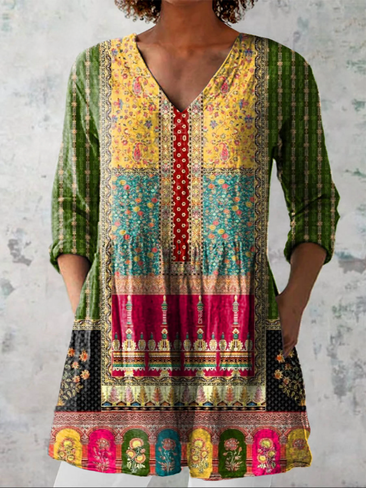 Jacinda | Lang V-hals bluse