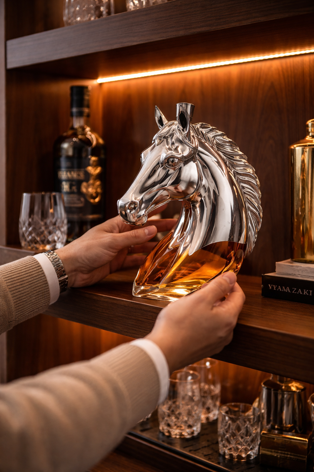 Whiskeyflaske – Hestehodeutgave