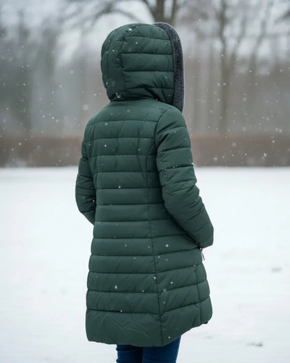 Olivia™ | Ruted A-Linje Vinterjakke