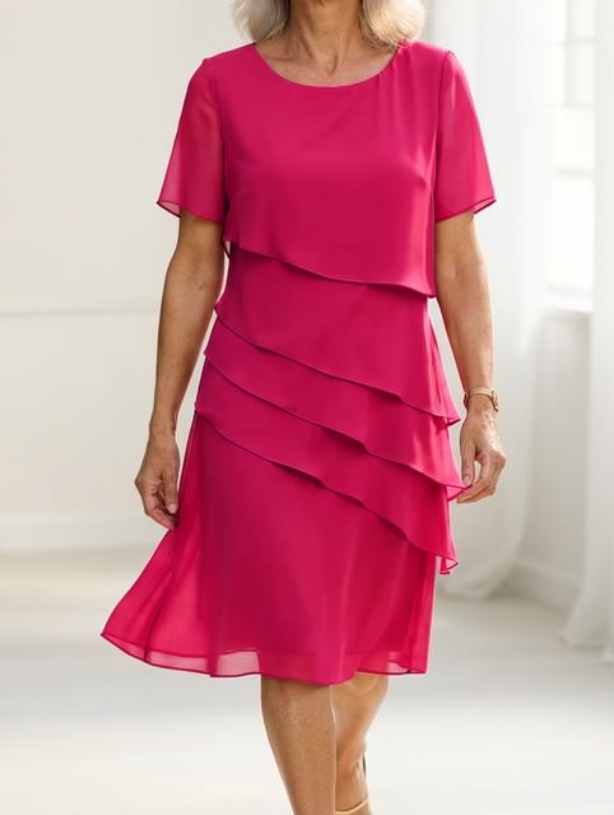 Linda | Elegant Komfort Volangkjole