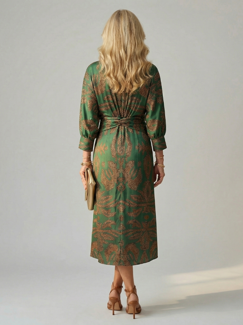 Lune | Naturlig Wrap Midi Kjole