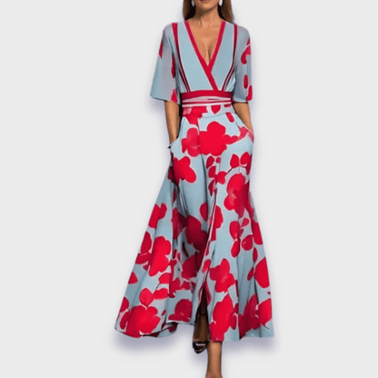 Eliana™ | Elegant Blomstrete A-Linje Kjole