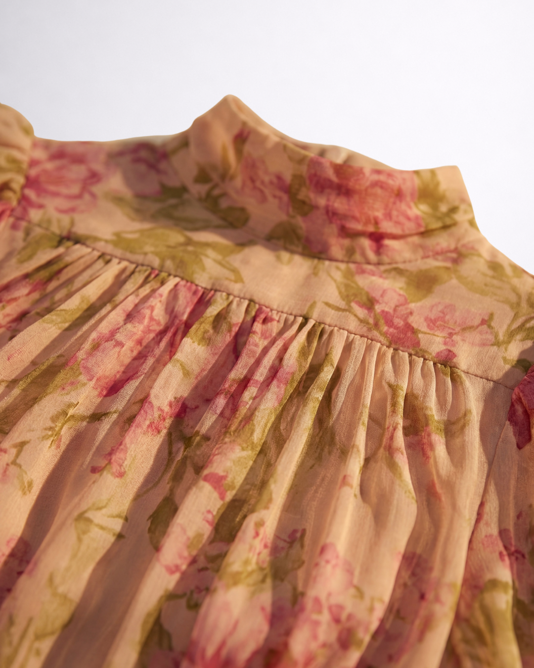 Rosario | Lang Blomsterkjole i Chiffon
