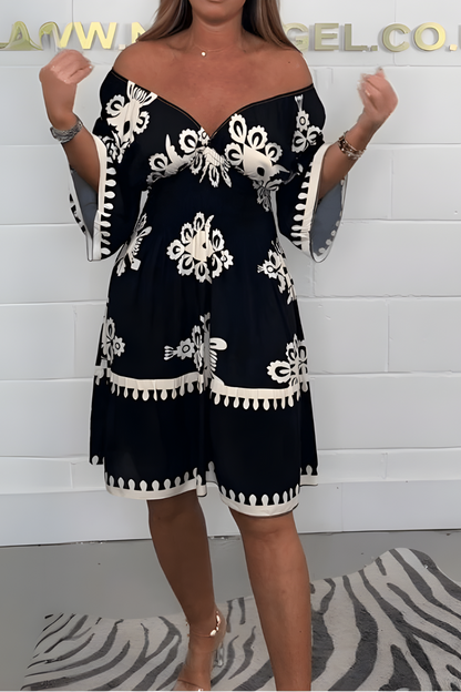 IVY™ | Boho Kjole Midi Uanstrengt Eleganse & Stil