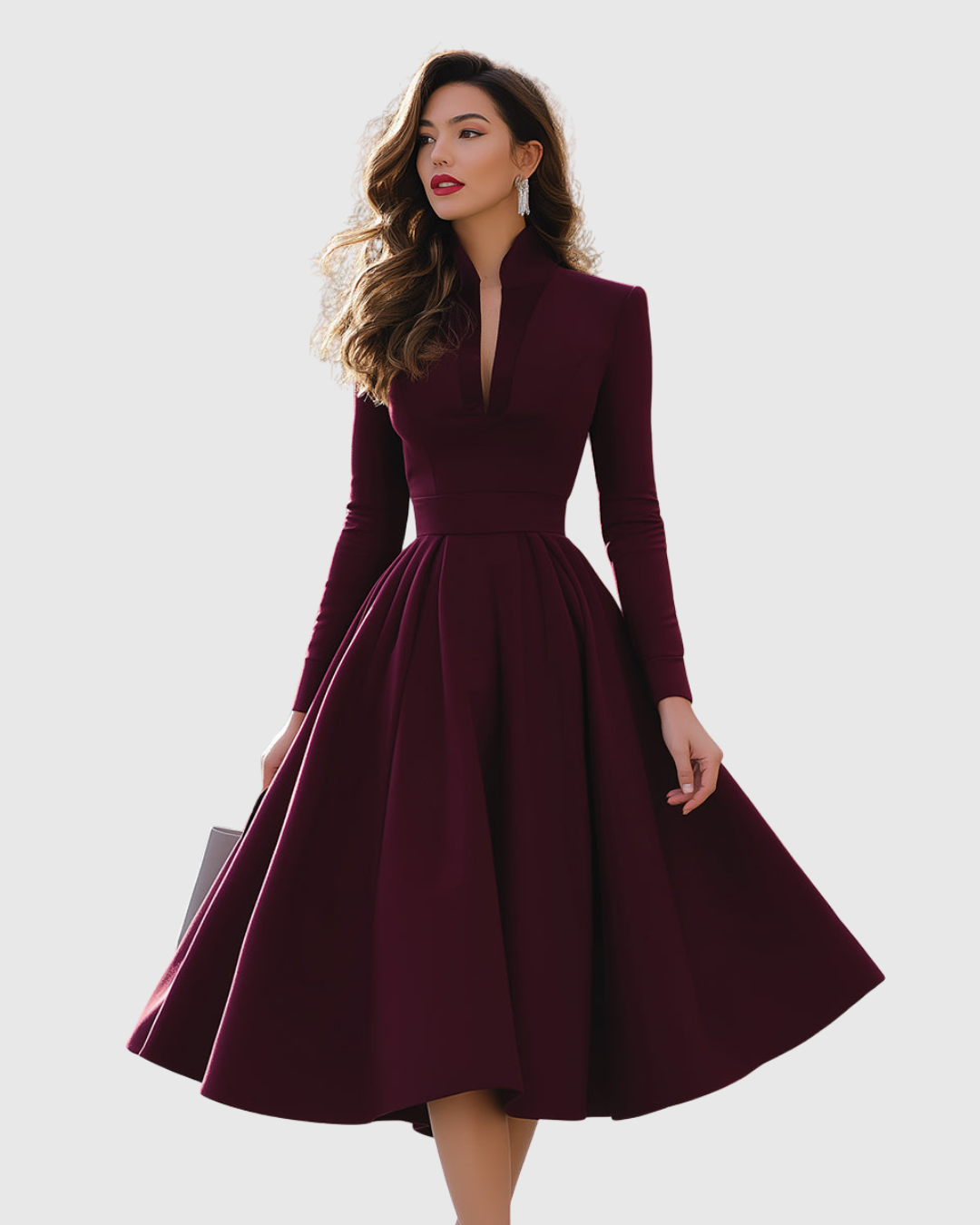 Juliette™ | V-Hals midi-kjole